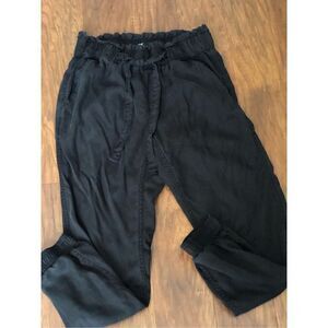 Hollister Ultra High Rise Black Drawstring Utility Joggers SZ S
